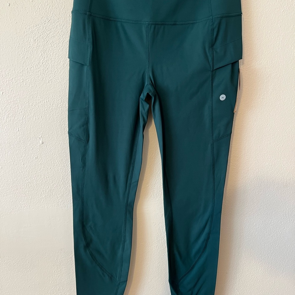 Teal High-Waisted Leggings